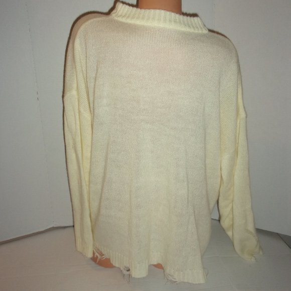 Dazy Dark Alice You Need To Be As Mad As A Hatter Distressed Sweater - Picture 3 of 3